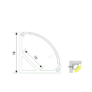 Drawing รางอลูมิเนียมใส่ไฟLEDเส้น ALUMINUM PROFILE TYPE-E